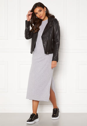 Shoulder Pad Midaxi Dress