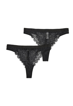 2-pack Henriette Lace Thong