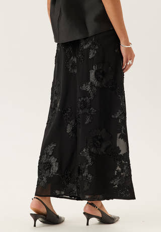 3D Flower Maxi Skirt