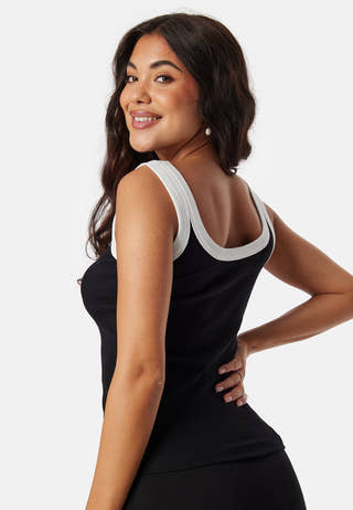 Contrast Rib Tank Top