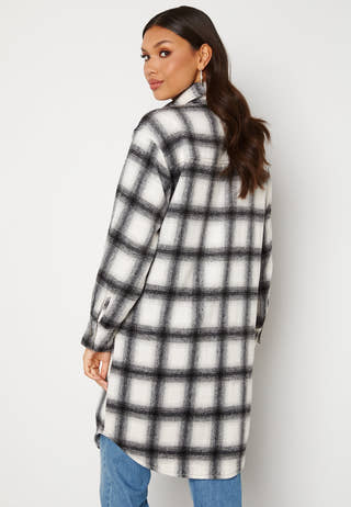 Alice Long Check Shirt Jacket