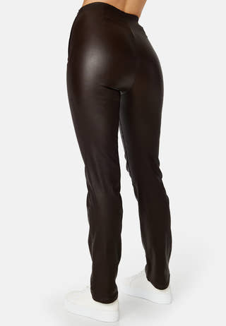 Alicia coated straight leg trousers