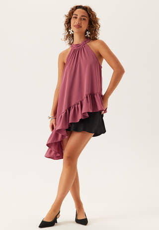 Asymmetric Halter Neck Blouse