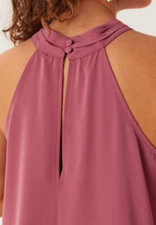 Asymmetric Halter Neck Blouse