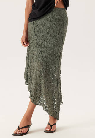 Asymmetric Lace Skirt