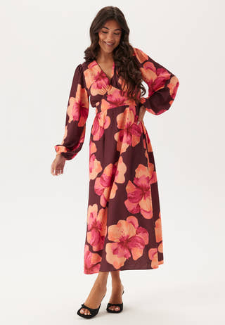 Balloon Sleeve Maxi Dress
