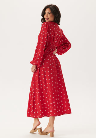 Balloon Sleeve Maxi Dress