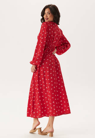 Balloon Sleeve Maxi Dress