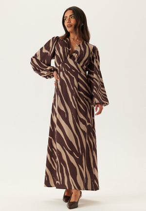 Balloon Sleeve Maxi Dress