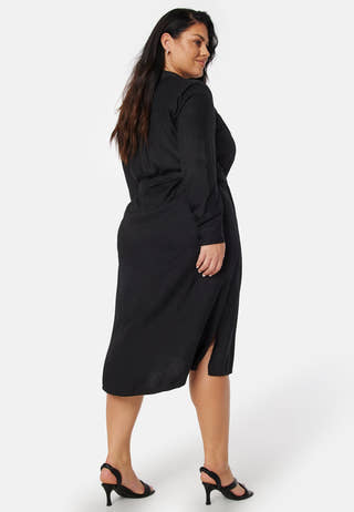 Belted L/S Viscose Shirt Dress