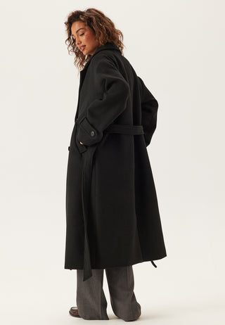 Belted Wool Blend Coat