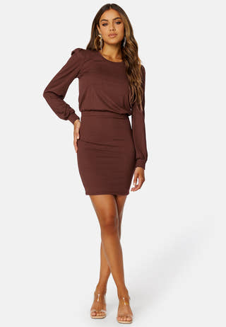 Besa long sleeve short dress