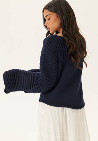 Boatneck Knitted Sweater