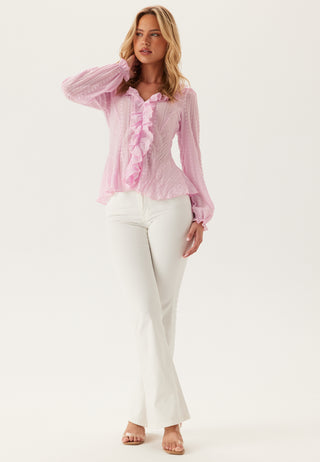 Broderie Anglaise Frill Blouse