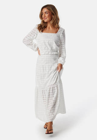 Broderie Anglaise Square Neck Blouse