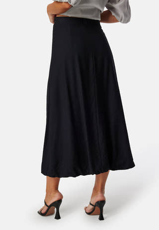 Bubble Hem Midi Skirt