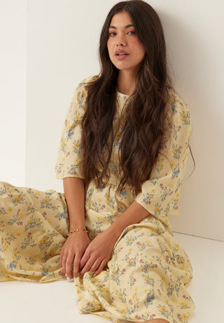 Butterfly Sleeve Maxi Dress