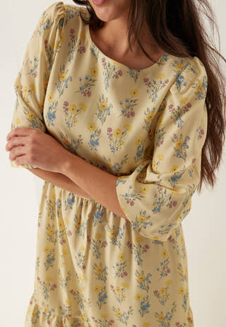 Butterfly Sleeve Maxi Dress