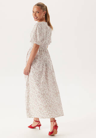 Butterfly Sleeve Viscose Maxi Dress