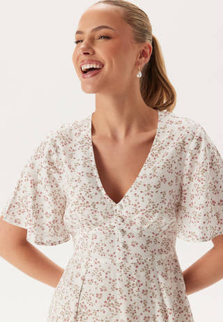 Butterfly Sleeve Viscose Maxi Dress