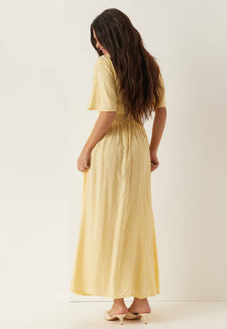 Butterfly Sleeve Viscose Maxi Dress