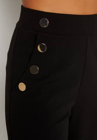 Calandra jersey button pants