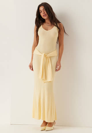 Carrie Knitted V-neck Dress