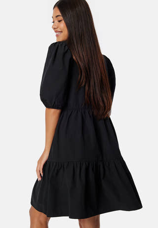 Contrast Bow Dress