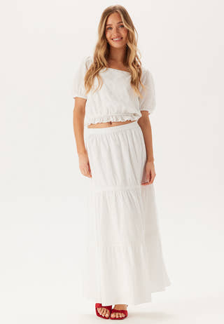 Cotton Lace Maxi Skirt