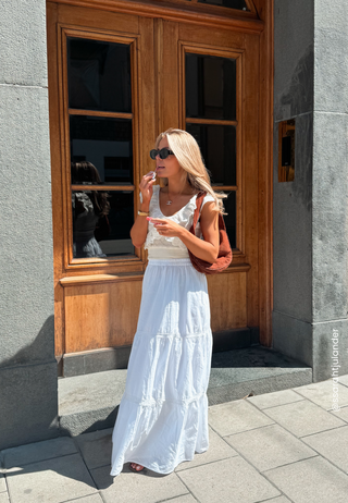 Cotton Lace Maxi Skirt