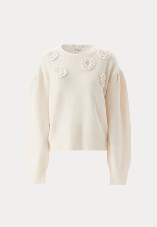 Decorated Knitted Sweater