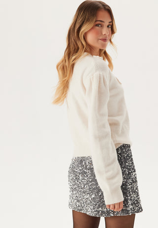 Decorated Knitted Sweater