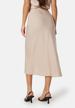 Midi Satin Skirt