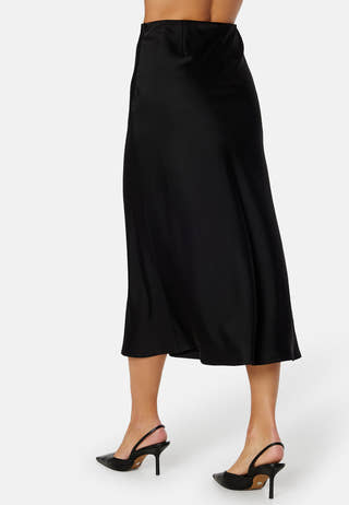 Midi Satin Skirt