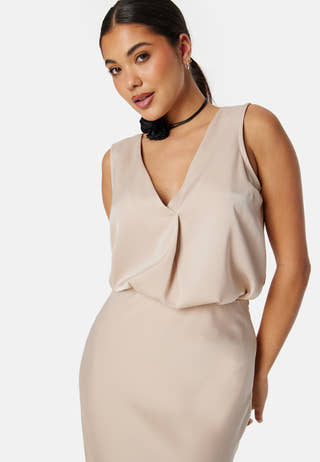 Sleeveless Satin Top