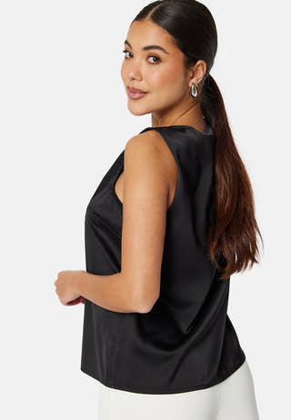Sleeveless Satin Top