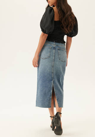 Denim Midi Skirt