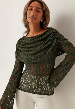 Drapy Lace Top