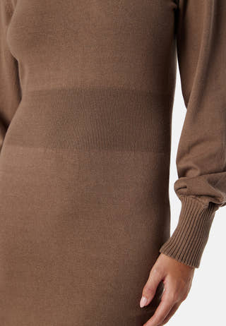 Fine Knitted Turtle Neck Dress