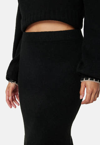 Contrast Edge Knitted Skirt