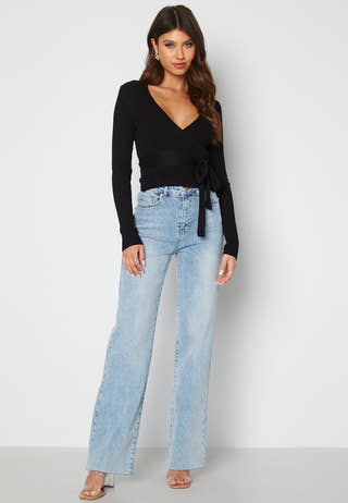 Enea knitted wrap top