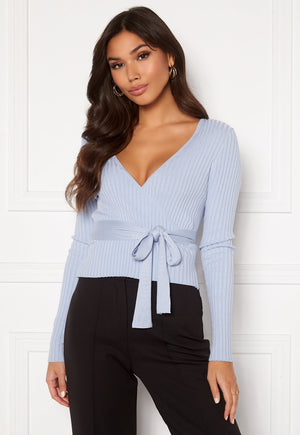 Enea knitted wrap top