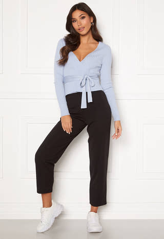 Enea knitted wrap top
