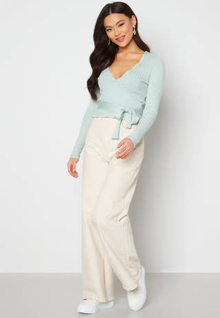 Enea knitted wrap top