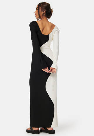 Structure Contrast Dress