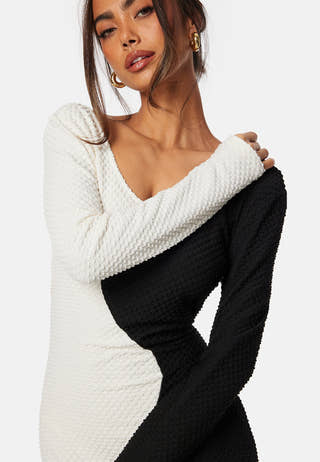 Structure Contrast Dress