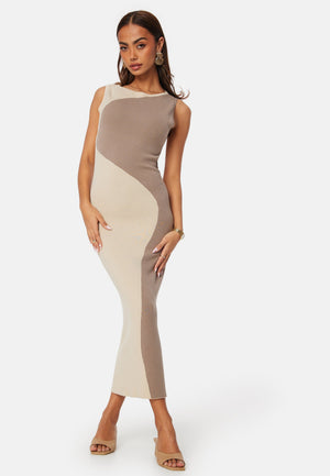 Sleeveless Color Block Dress