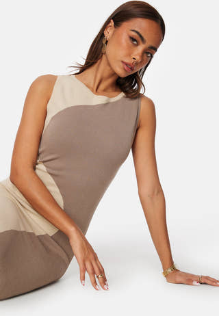 Sleeveless Color Block Dress
