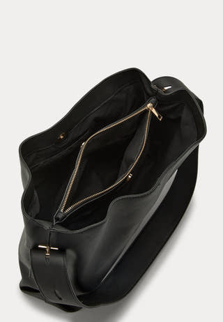 Faux Leather Tote Bag