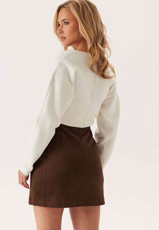 Faux Suede Mini Skirt